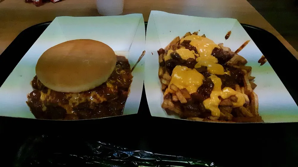 Chili Cheese 402 Burger with Chili Cheese Fries